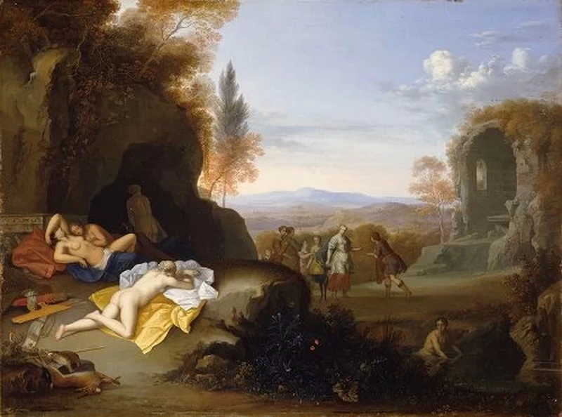 Diana con le sue ninfe in un paesaggio arcadico - Museum Staatliches Museum Schwerin